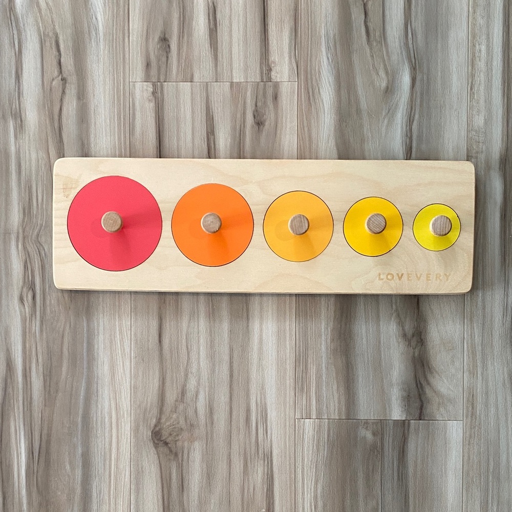 Lovevery Color Puzzle - Red, Orange & Yellow